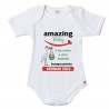 Body neonato/a "Amazing baby" rosso