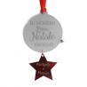 Christmas decoration "Family is where life begins and love never ends"