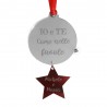 Christmas decoration "Family is where life begins and love never ends"
