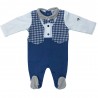 Winter Newborn jumpsuit, with hearts + "I'm daddy's meatball" print.