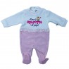 Winter Newborn jumpsuit, with hearts + "I'm daddy's meatball" print.