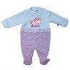 Winter Newborn jumpsuit, with hearts + "I'm daddy's meatball" print.