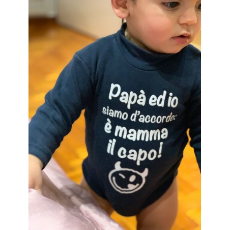 Body lupetto neonato blu