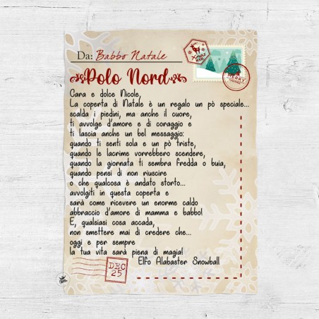 Plaid "Da Babbo Natale"
