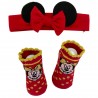 Set natalizio disney calzini e fascia "Minnie"