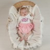 Newborn girl Dress, with tulle skirt, "Princess"