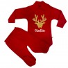 copy of Set body lupetto e ghettine natalizio "Pinguino" con nome