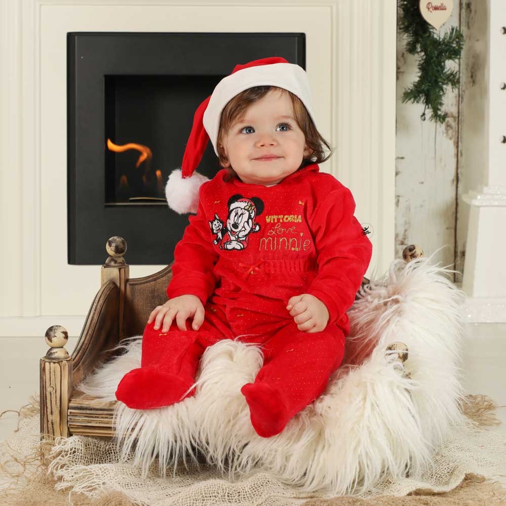 tutina Natale minnie disney baby con nome