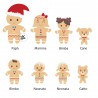 Omini di pan di zenzero personaggi famiglia
