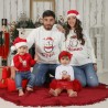Coordinato felpe natalizie famiglia pinguino con nome