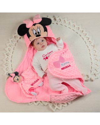 Sacco Nanna Minnie Mouse Rosa - Per Culla E Carrozzina, 100