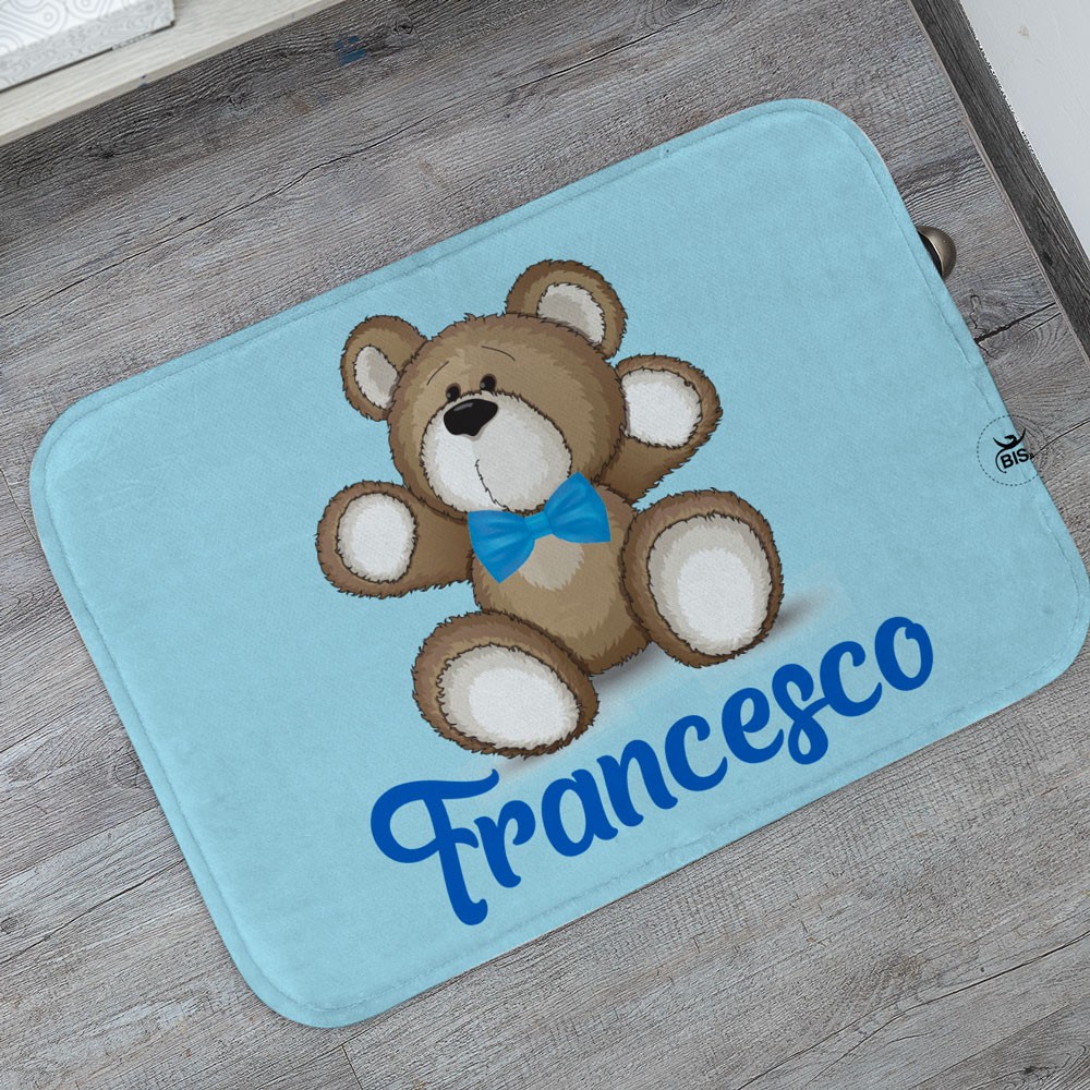 Tappeto per cameretta "Orsetto" azzurro