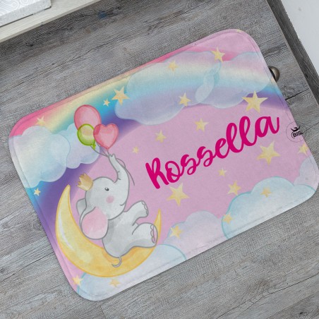 Tappeto per cameretta "Elefantino" rosa