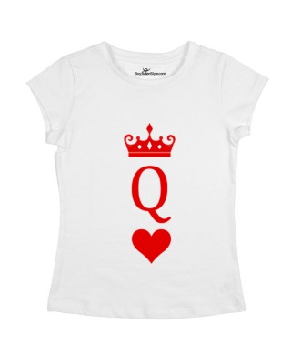 T-shirt regina di cuori