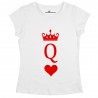 T-shirt regina di cuori