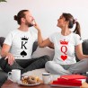 coppia t-shirt san valentino k e q poker matchy-machy