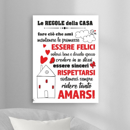 Quadro le regole della casa