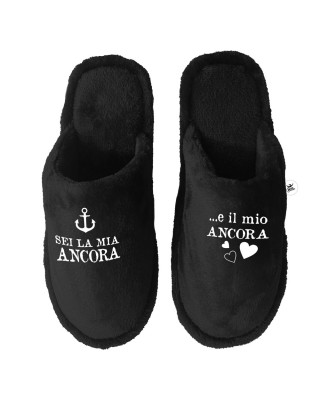 Pantofole uomo nero