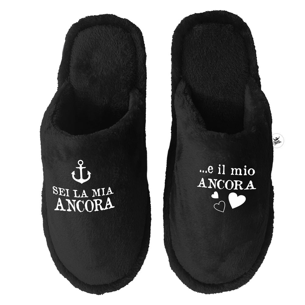 Pantofole uomo nero