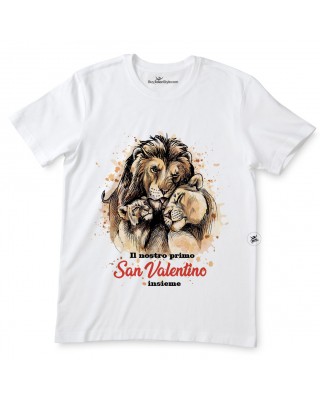 T-shirt uomo mezza manica "Il nostro primo San Valentino insieme"