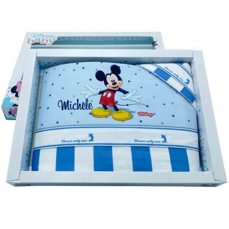 Set lenzuola "Topolino" azzurro