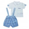 Completo neonato estivo azzurro