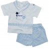 Romper suit with linen waistcoat