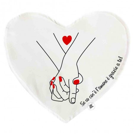 Tovaglietta in tessuto a cuore