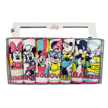 Kit 7 bavaglini neonata minnie