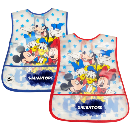 Grembiule neonato in plastica "Topolino and friends"