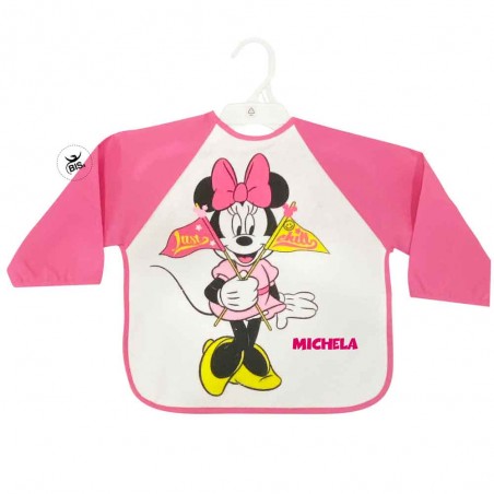 Bavaglino con maniche fuxia