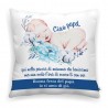 Federa cuscino "Ciao Papà" azzurro