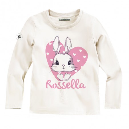Maglia bimbo/a "Coniglietto" rosa