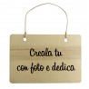 Targhetta in legno da personalizzare