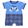 Pagliaccetto estivo "cagnolini" blu