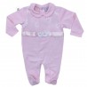Newborn polka dot jumpsuit, customizable with the name