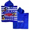 Customizable Kid Beach Bathrobe "Minnie and Mickey Mouse"