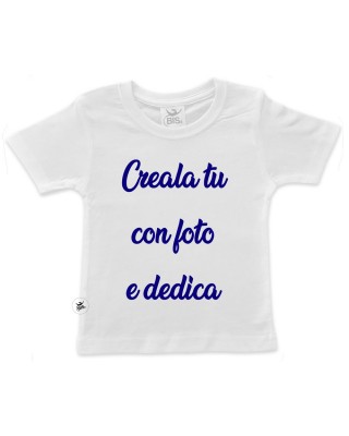 T-shirt bambino con stampa personalizzabile con foto , nome o dedica