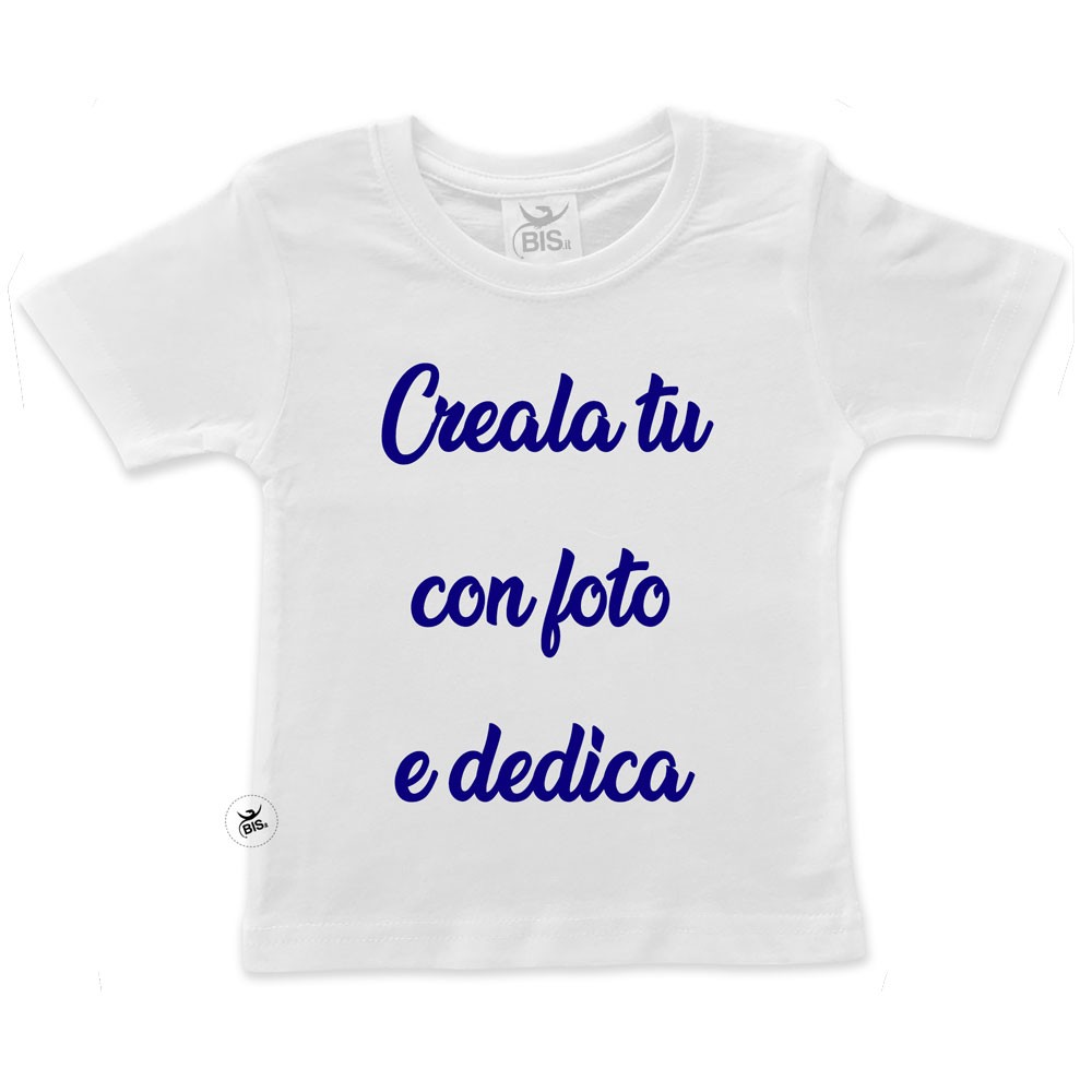 T-shirt bambino con stampa personalizzabile con foto , nome o dedica