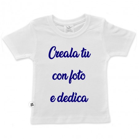 T-shirt bambino con stampa personalizzabile con foto , nome o dedica