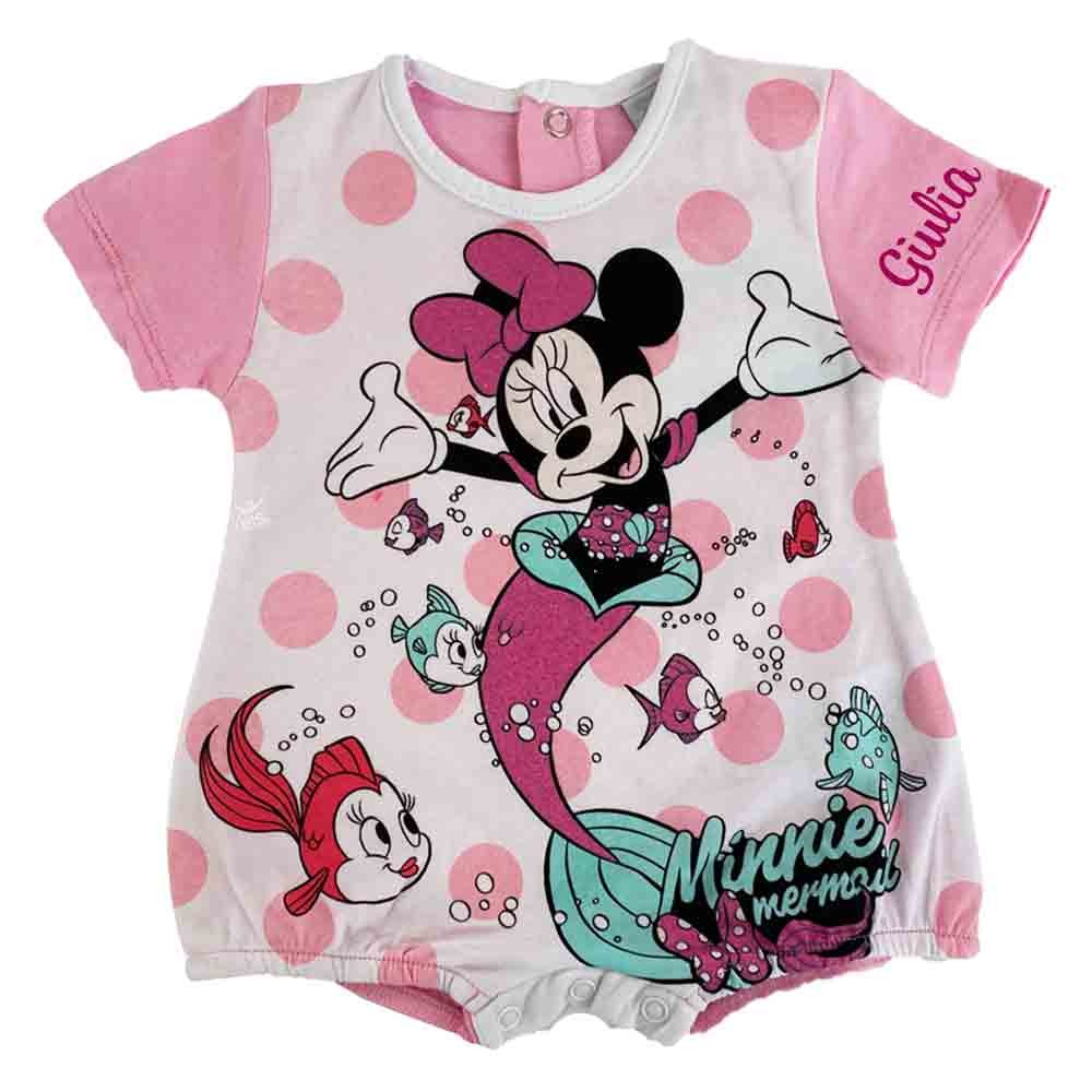 Pagliaccetto estivo "Minnie mermaid" rosa