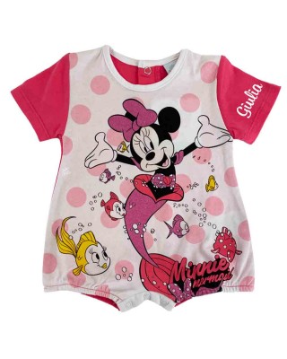 Pagliaccetto estivo "Minnie mermaid" fuxia