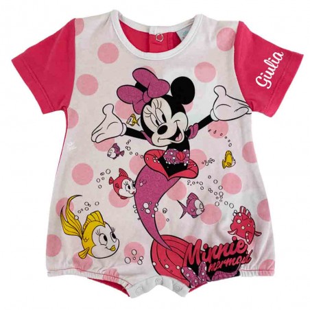 Pagliaccetto estivo "Minnie mermaid" fuxia