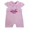 Summer romper suit with cherries "Sorry for the delay..."