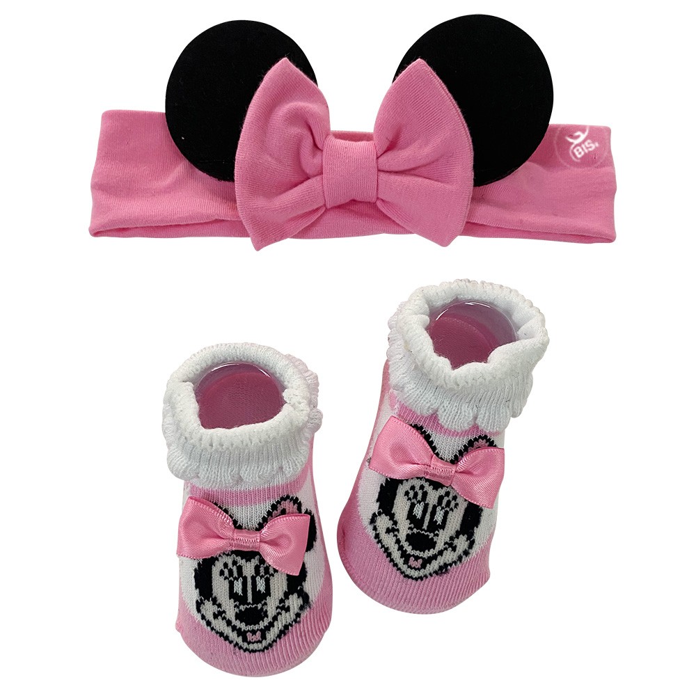 Set disney calzini e fascia con orecchie di Minnie