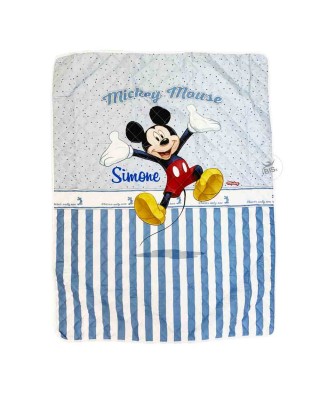 Trapuntina estiva lettino "Mickey mouse"  azzurro