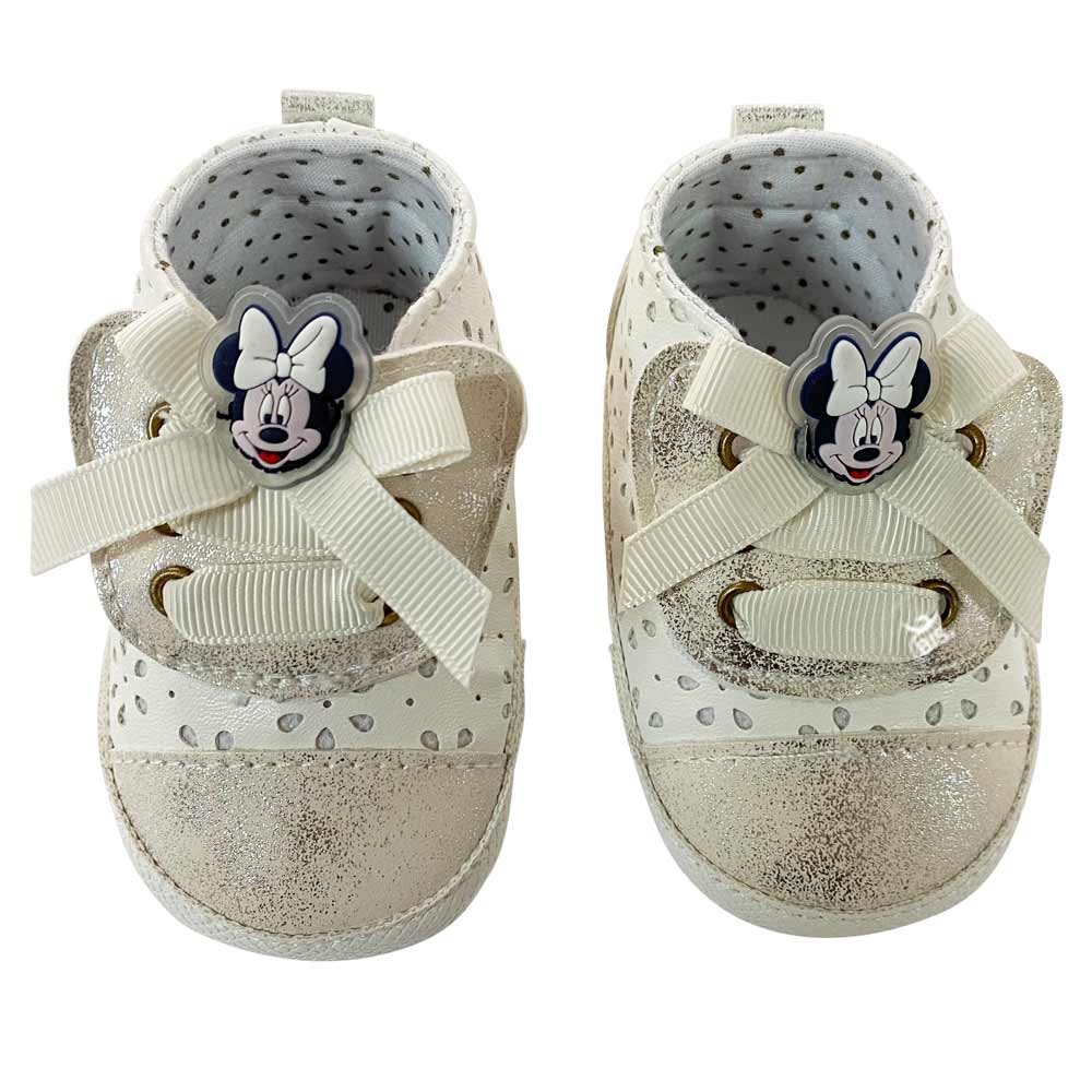 Sneackers neonata  "Minnie" con fiocchetti