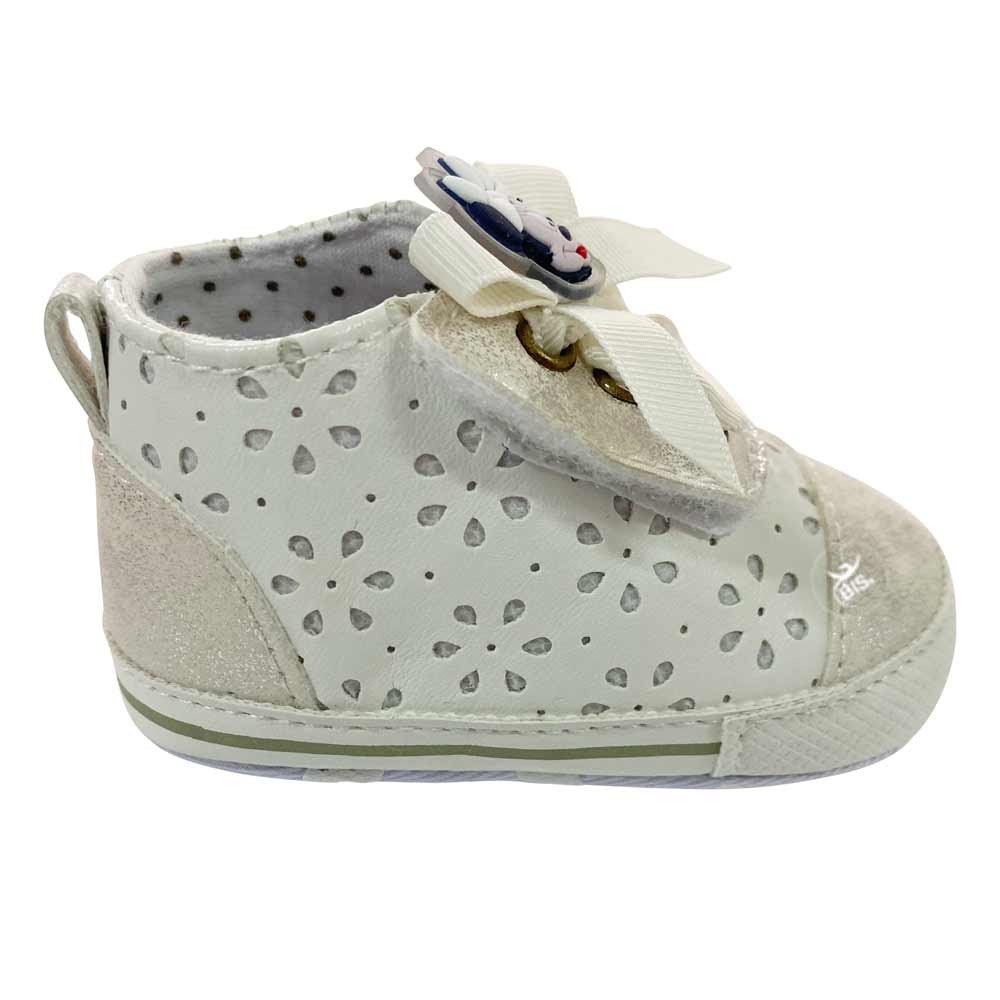 Sneackers neonata  "Minnie" con fiocchetti