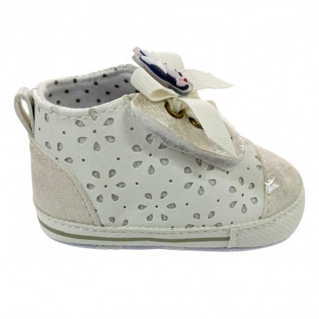 Sneackers neonata  "Minnie" con fiocchetti