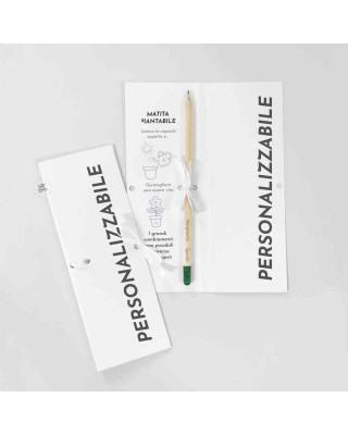 matita piantabile con confezione personalizzabile idea regalo maestre